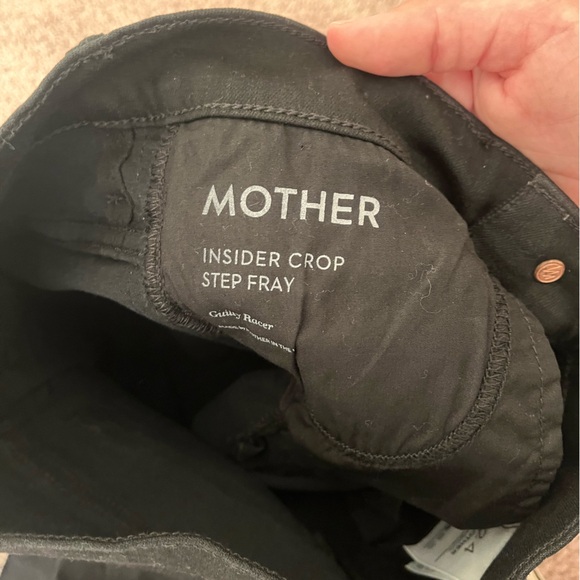 Mother Insider Crop Step Fray Guilty Racer Jeans size 24 - Picture 9 of 11